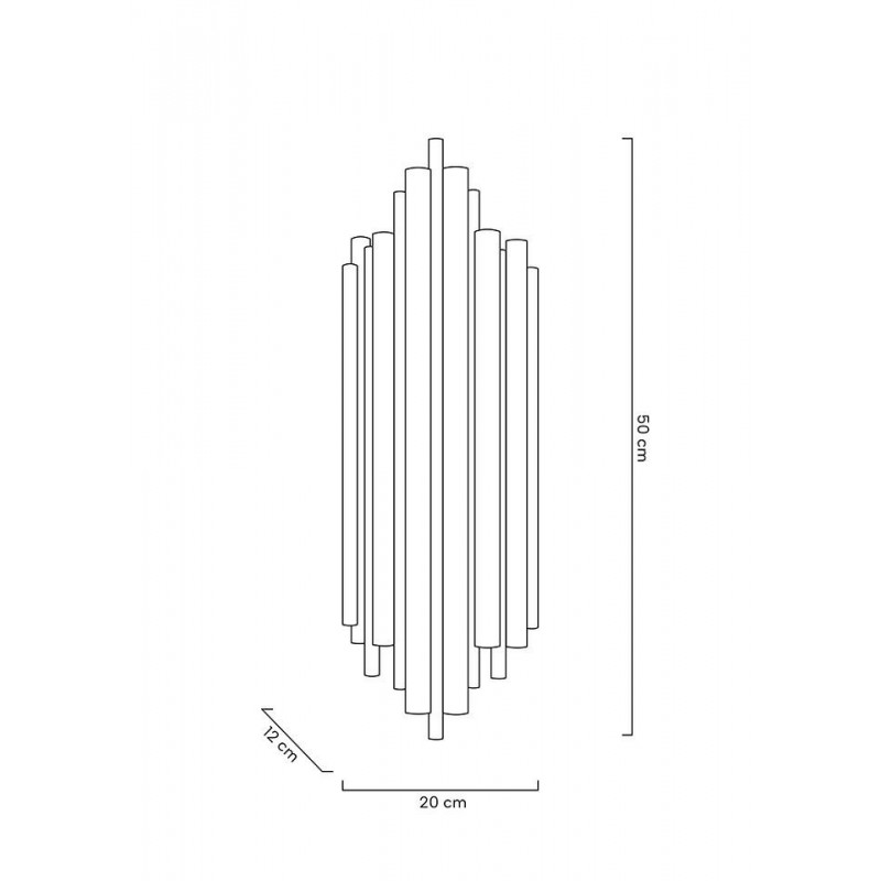 MOOSEE lampa ścienna HARMONIC złota