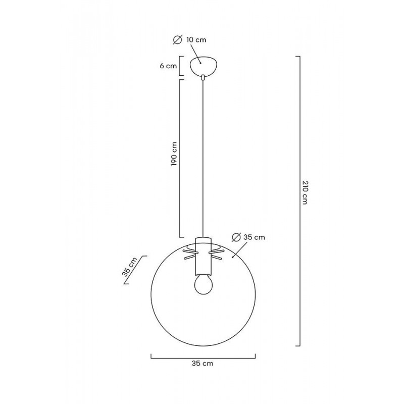 MOOSEE lampa wisząca SANDRA 35 czarna