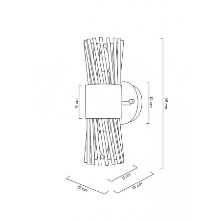 MOOSEE lampa ścienna LORENZO złota