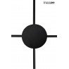 MOOSEE lampa ścienna SHADOW 4 czarna