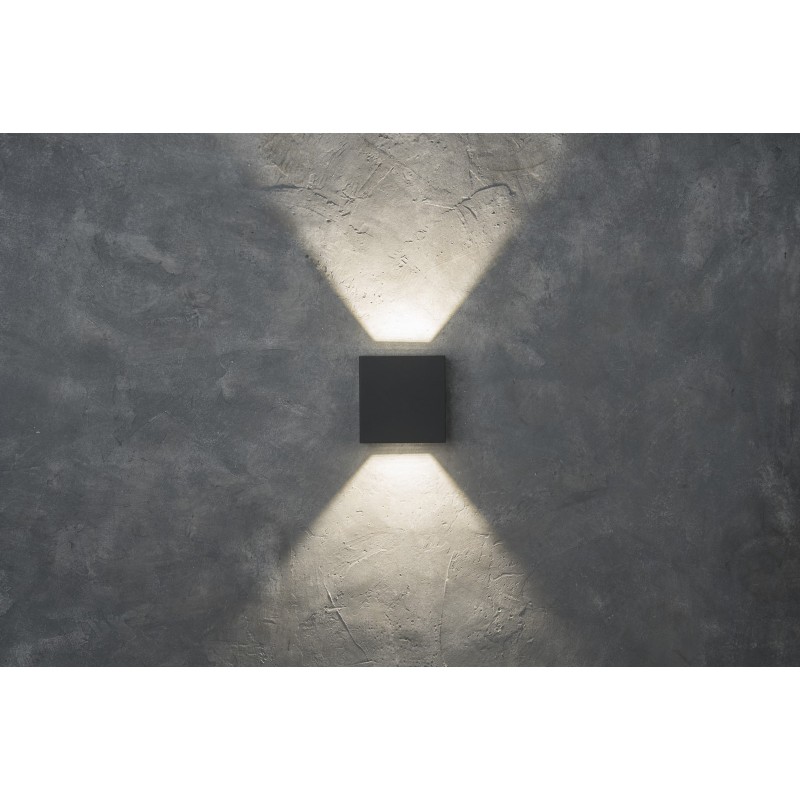 Lutec Lampa zewnętrzna ścienna GEMINI 5104005118 antracyt