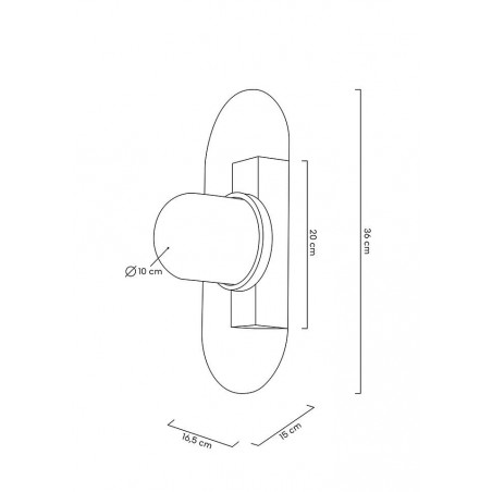 MOOSEE lampa ścienna ROSA transparentna