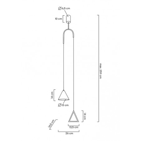 MOOSEE lampa wisząca ACUSTICA złota