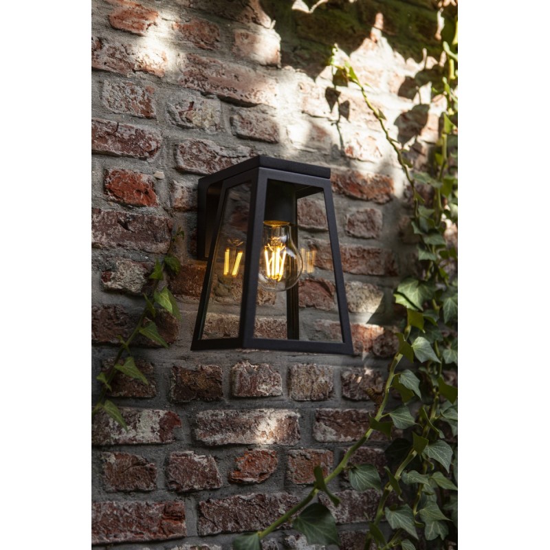 Lutec Lampa zewnętrzna ścienna FIA SOLAR - CZUJNIK RUCHU 6990901012 czarny