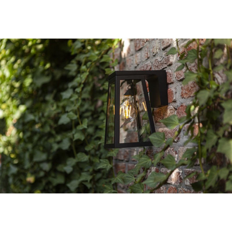 Lutec Lampa zewnętrzna ścienna FIA SOLAR - CZUJNIK RUCHU 6990901012 czarny