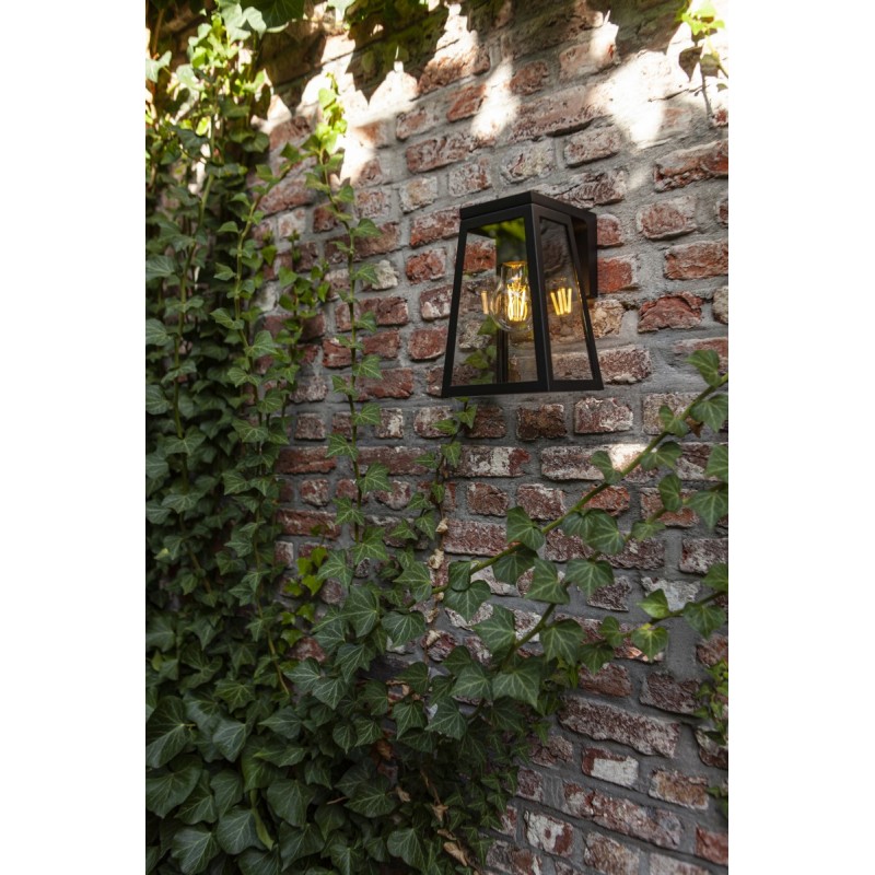 Lutec Lampa zewnętrzna ścienna FIA SOLAR - CZUJNIK RUCHU 6990901012 czarny