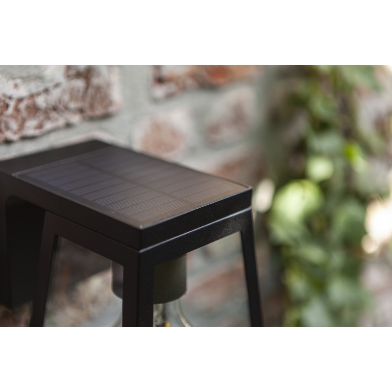 Lutec Lampa zewnętrzna ścienna FIA SOLAR - CZUJNIK RUCHU 6990901012 czarny