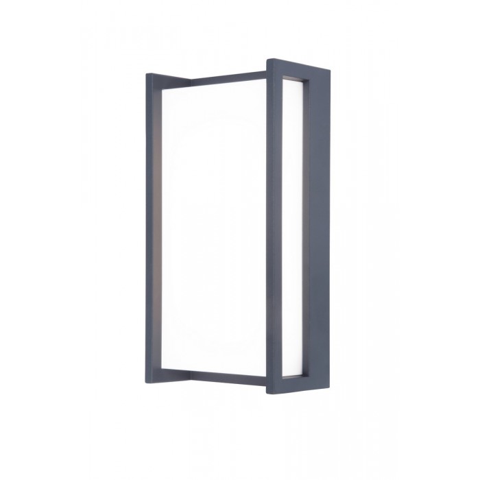 Lutec Lampa zewnętrzna ścienna QUBO 5193013118 szary i odcienie szarości