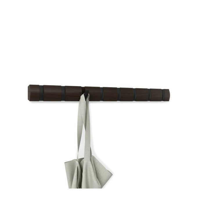 UMBRA wieszak na ubrania FLIP 8 czarny orzech