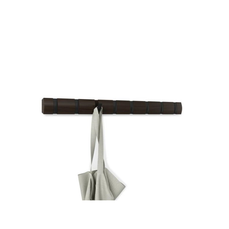 UMBRA wieszak na ubrania FLIP 8 czarny orzech