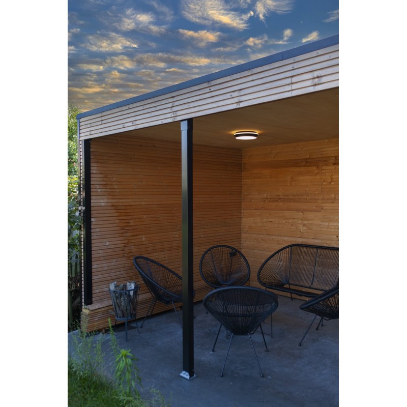 Lutec Lampa zewnętrzna sufitowa GOLETA 5205801012 czarny