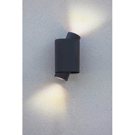 Lutec Lampa zewnętrzna ścienna CYPRES 6604002118 szary i odcienie szarości