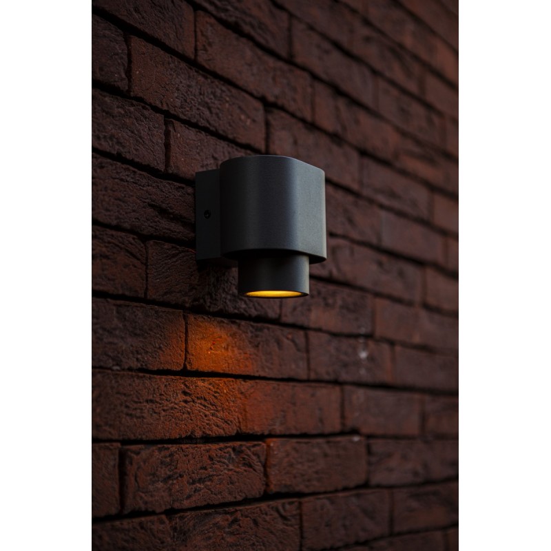 Lutec Lampa zewnętrzna ścienna CYPRES 6604001118 szary i odcienie szarości