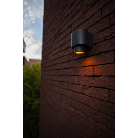 Lutec Lampa zewnętrzna ścienna CYPRES 6604001118 szary i odcienie szarości