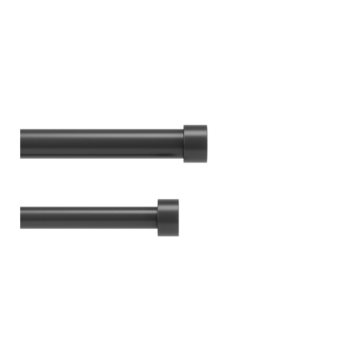 UMBRA podwójny karnisz CAPPA 168 305 cm szczotkowana czerń