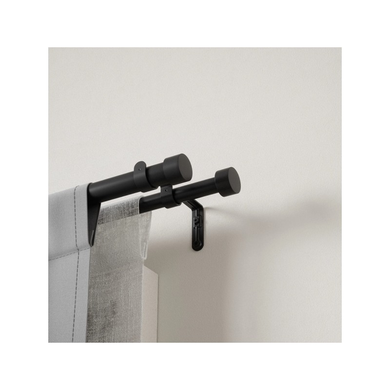 UMBRA podwójny karnisz CAPPA 168 305 cm szczotkowana czerń