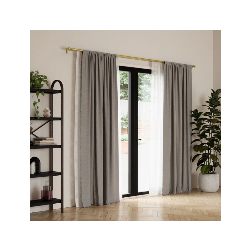 UMBRA podwójny karnisz  CAPPA 91 - 168 cm złoty