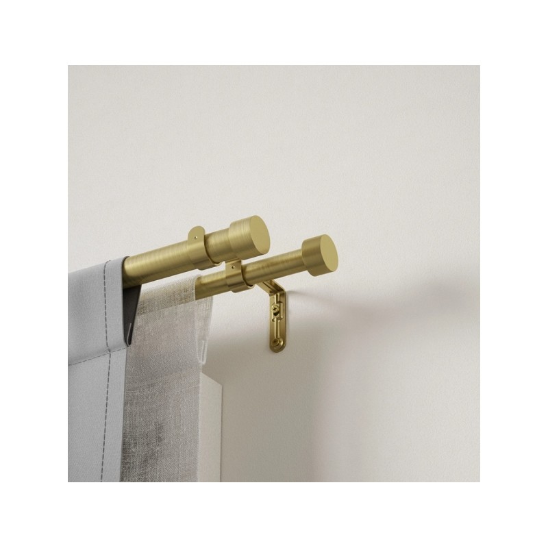 UMBRA podwójny karnisz  CAPPA 91 - 168 cm złoty