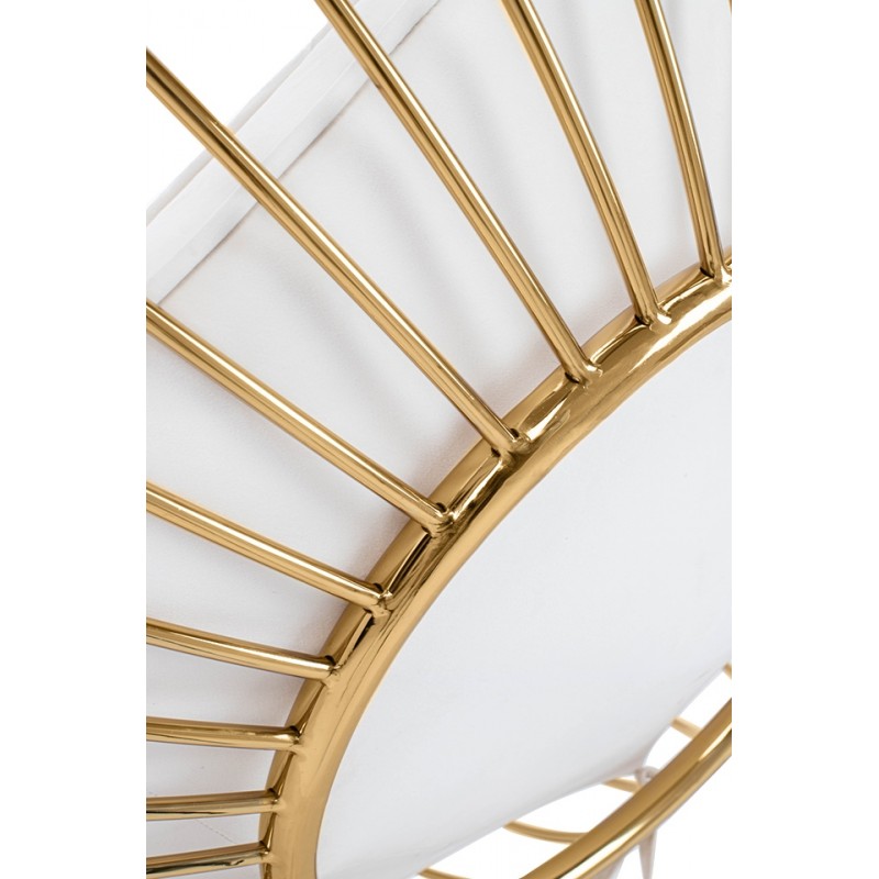 Fotel wiszący GABBIA złoty / beżowy