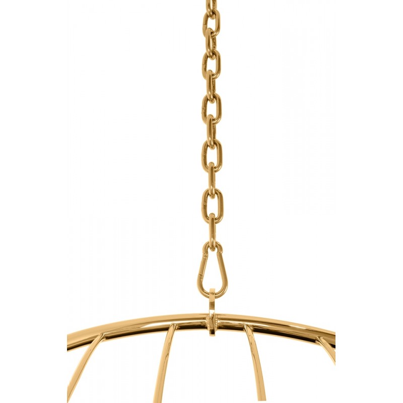 Fotel wiszący GABBIA złoty / beżowy