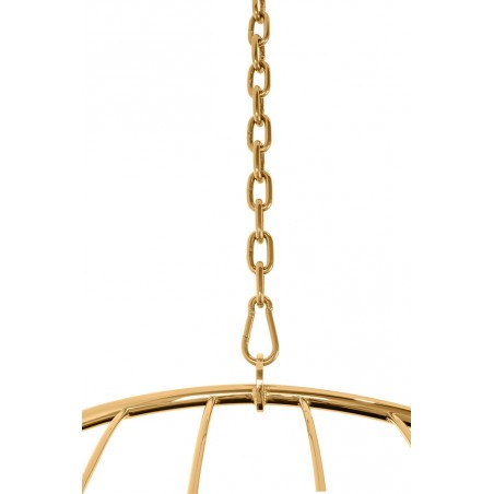 Fotel wiszący GABBIA złoty / beżowy