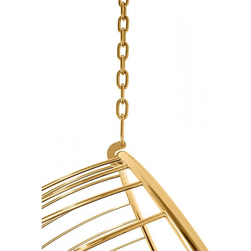 Fotel wiszący GABBIA złoty / beżowy