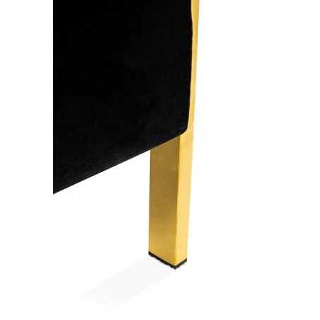 Fotel LORD złoty / czarny