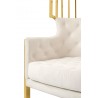 Fotel LORD złoty / beżowy