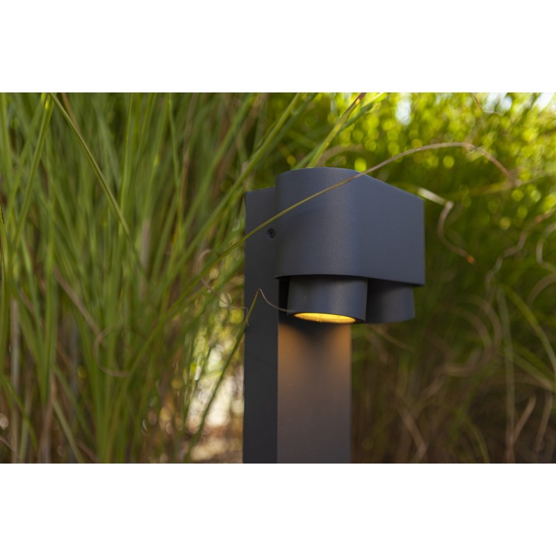 Lutec Lampa zewnętrzna stojąca CYPRES 6604004118 szary i odcienie szarości