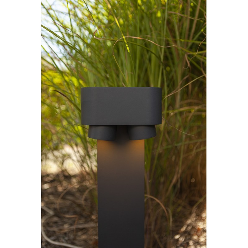 Lutec Lampa zewnętrzna stojąca CYPRES 6604004118 szary i odcienie szarości