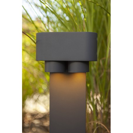 Lutec Lampa zewnętrzna stojąca CYPRES 6604004118 szary i odcienie szarości