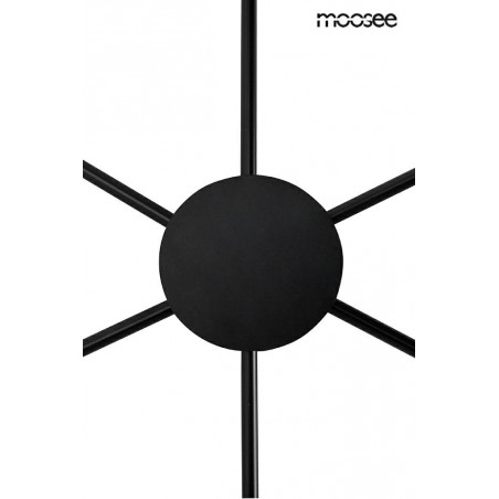 MOOSEE lampa ścienna SHADOW 6 czarna