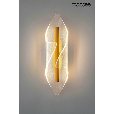 MOOSEE lampa ścienna FROST złota