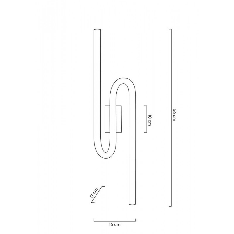 MOOSEE lampa ścienna MACAROON złota