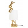 KARE lampa stołowa RABBIT 88 cm biała / złota