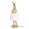 KARE lampa stołowa RABBIT 88 cm biała / złota