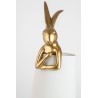 KARE lampa stołowa RABBIT 88 cm biała / złota