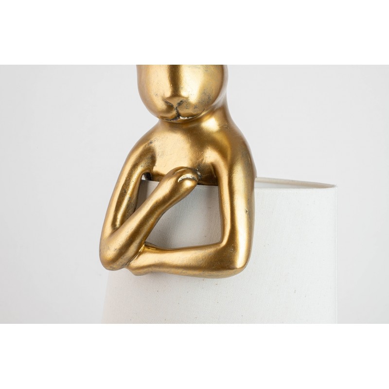 KARE lampa stołowa RABBIT 88 cm biała / złota