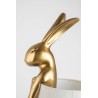 KARE lampa stołowa RABBIT 88 cm biała / złota