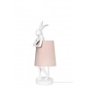 KARE lampa stołowa RABBIT biała / różowa