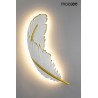 MOOSEE lampa ścienna PIÓRKO 65 biała / złota