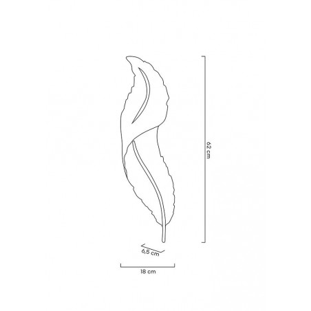 MOOSEE lampa ścienna IKAR 60  biała / złota