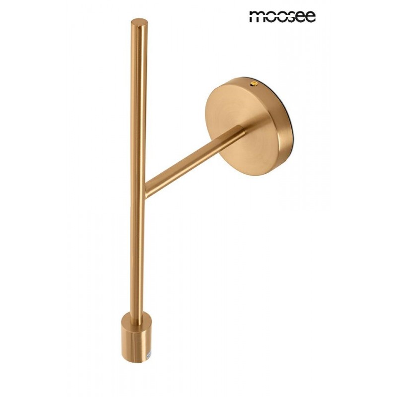 MOOSEE lampa ścienna RIVA złota