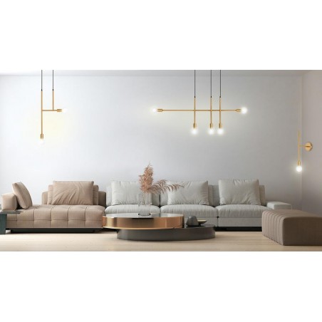 MOOSEE lampa wisząca RIVA 5 złota