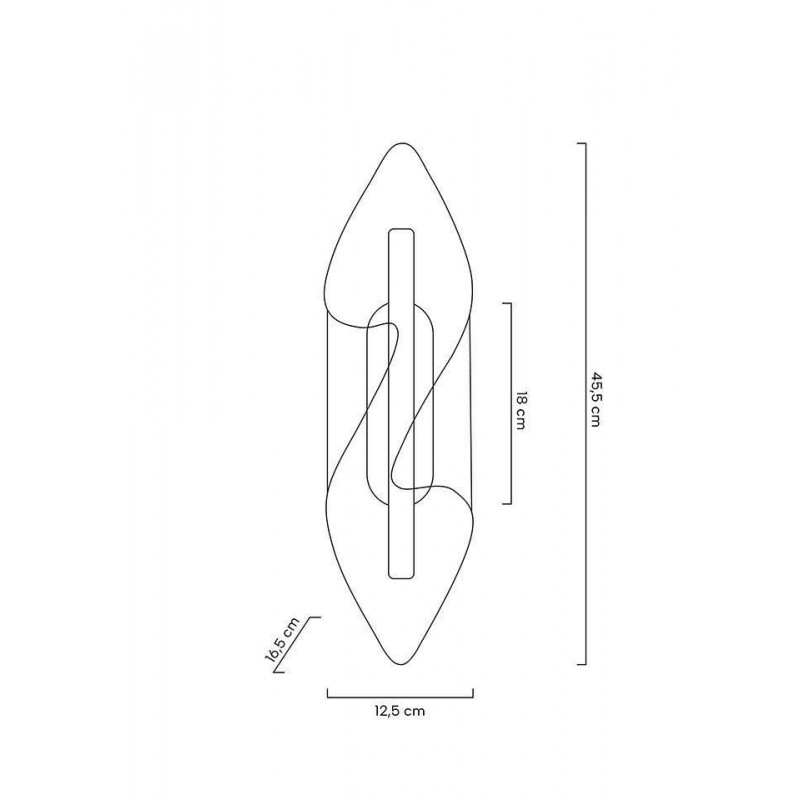 MOOSEE lampa ścienna FROST złota