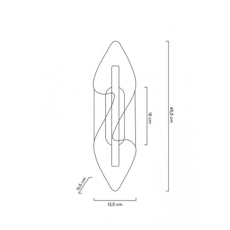 MOOSEE lampa ścienna FROST złota