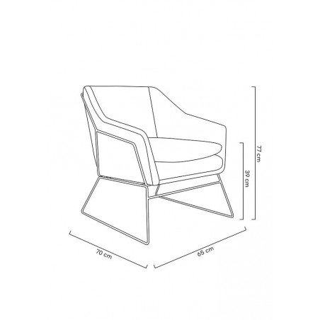 Fotel EMMA VELVET ciemny zielony welur - podstawa czarna