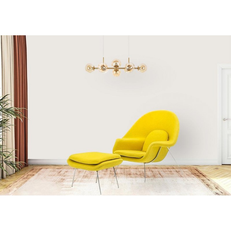 MOOSEE lampa wisząca ROMEO GOLD   złota / bursztynowa