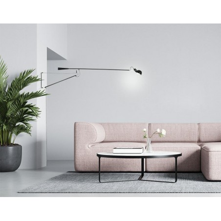 Kinkiet RIFLE czarny - włókno węglowe, metal