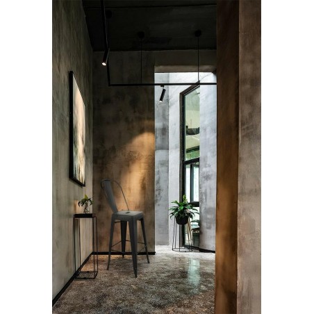 Krzesło barowe TOWER BIG BACK 76  ( Paris ) czarne